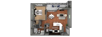 A3 Floor Plan at Creekside on Parmer Lane Apartments in Austin, Texas, TX