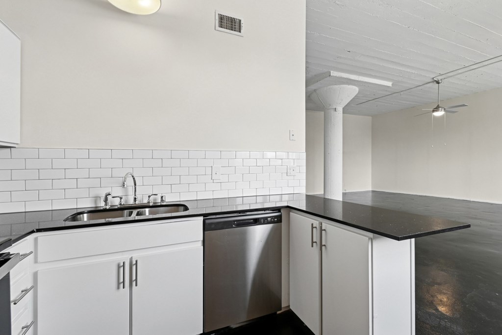 Elm St Lofts in Dallas TX kitchen