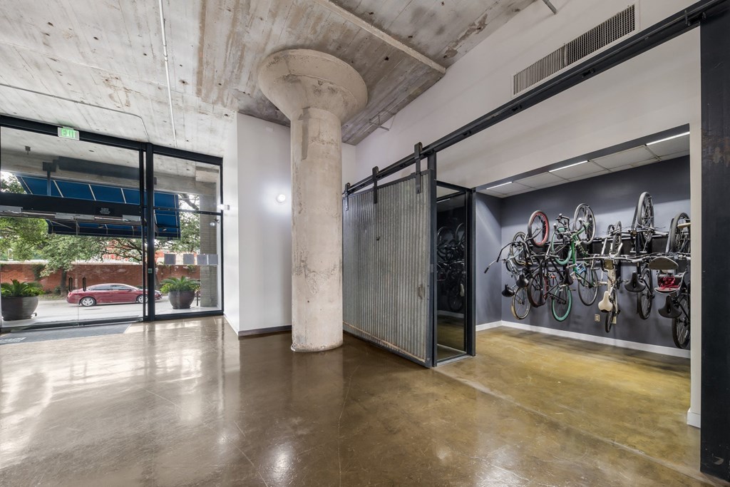 Bike Storage at Continental Lofts - Deep Ellum Lofts, Dallas, Texas, TX