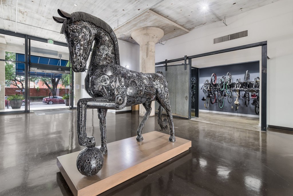 Continental Lofts Lobby - Deep Ellum Lofts, Dallas, Texas, TX