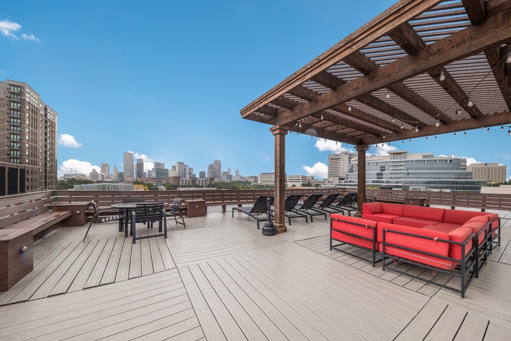 Rooftop Patio at Continental Lofts - Deep Ellum Lofts, Dallas, Texas, TX