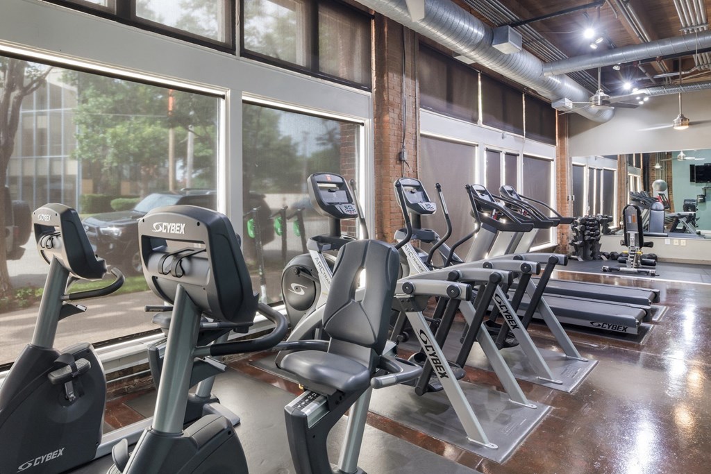 Cardio Equipment at The Murray Lofts Fitness Center - Deep Ellum Lofts, Dallas, Texas, TX