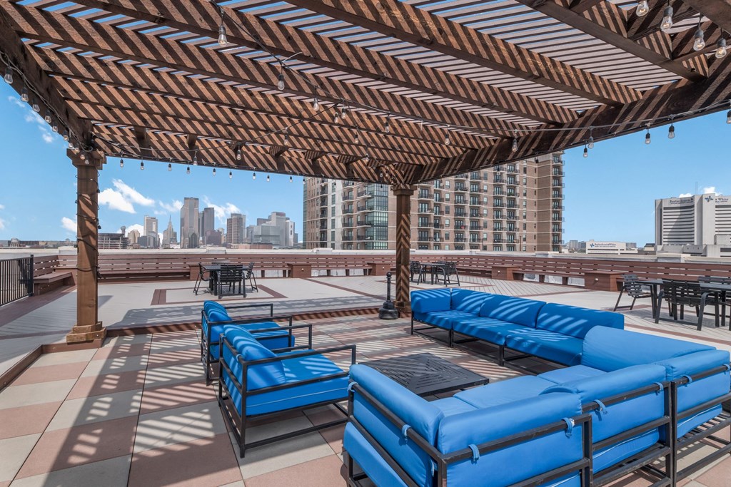 Rooftop Patio at 3200 Main Lofts in Deep Ellum, Dallas, Texas, TX