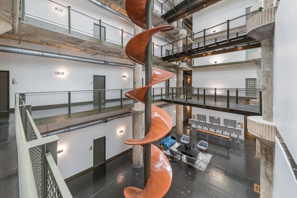Loft Hallways at Adam Hats Lofts in Deep Ellum, Dallas, Texas, TX