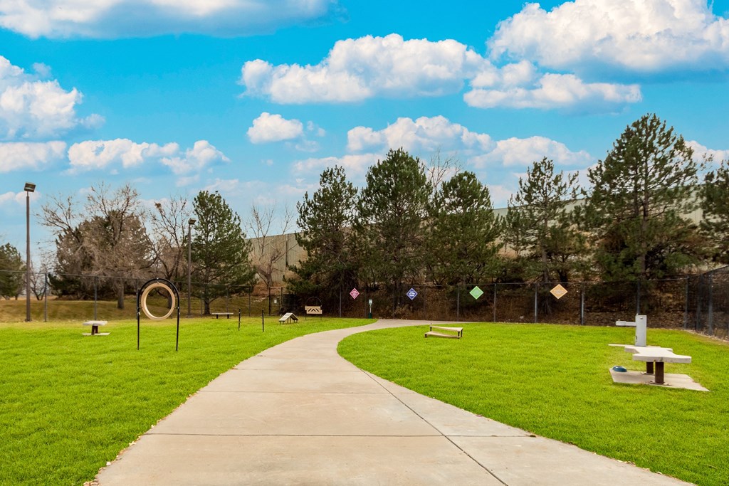 Dog Park at Greensview Apartments in Aurora, Colorado, CO
