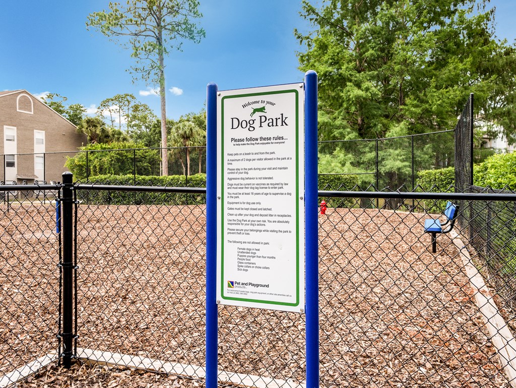 Dog Park at Reflections Apartment Homes in Gainesville, Florida, FL
