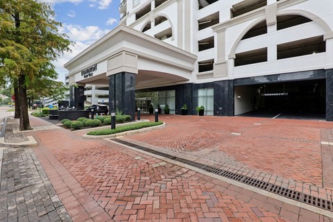 Parking garage entrance at Dominion Post Oak in Houston, TX