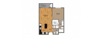 A3 floor plan at Dominion Post Oak in Houston, TX