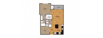 A4 floor plan at Dominion Post Oak in Houston, TX
