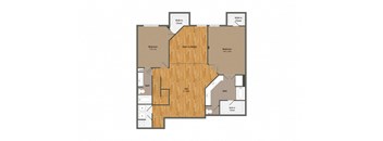 B8 floor plan at Dominion Post Oak in Houston, TX