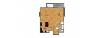 B9 floor plan at Dominion Post Oak in Houston, TX