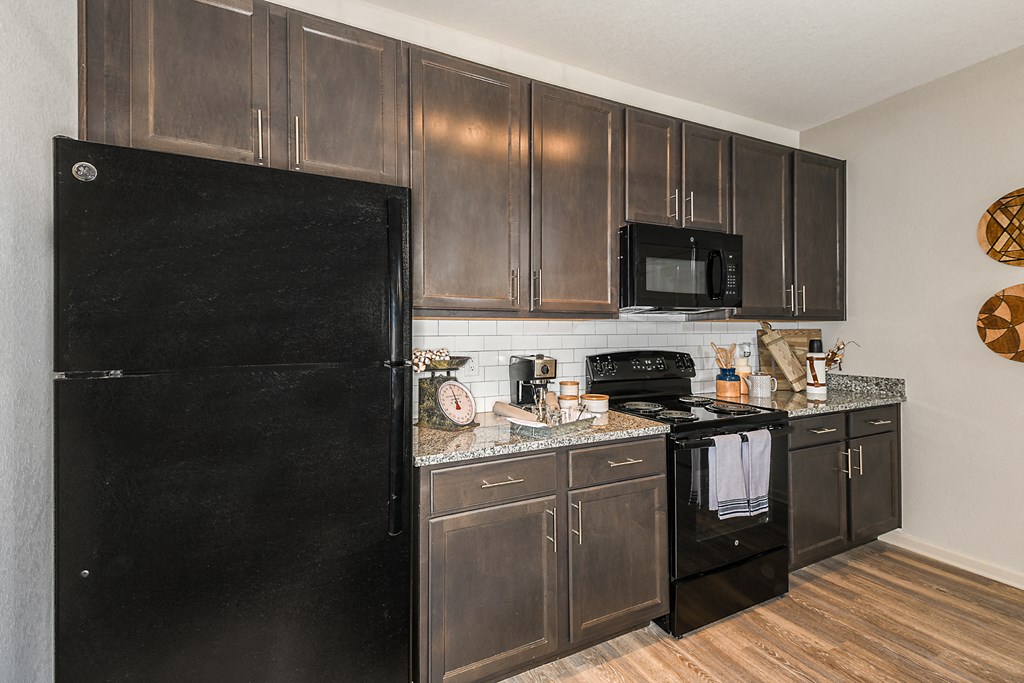 Model Kitchen at  Dunedin Commons Apartment Homes in Dunedin, Florida, FL