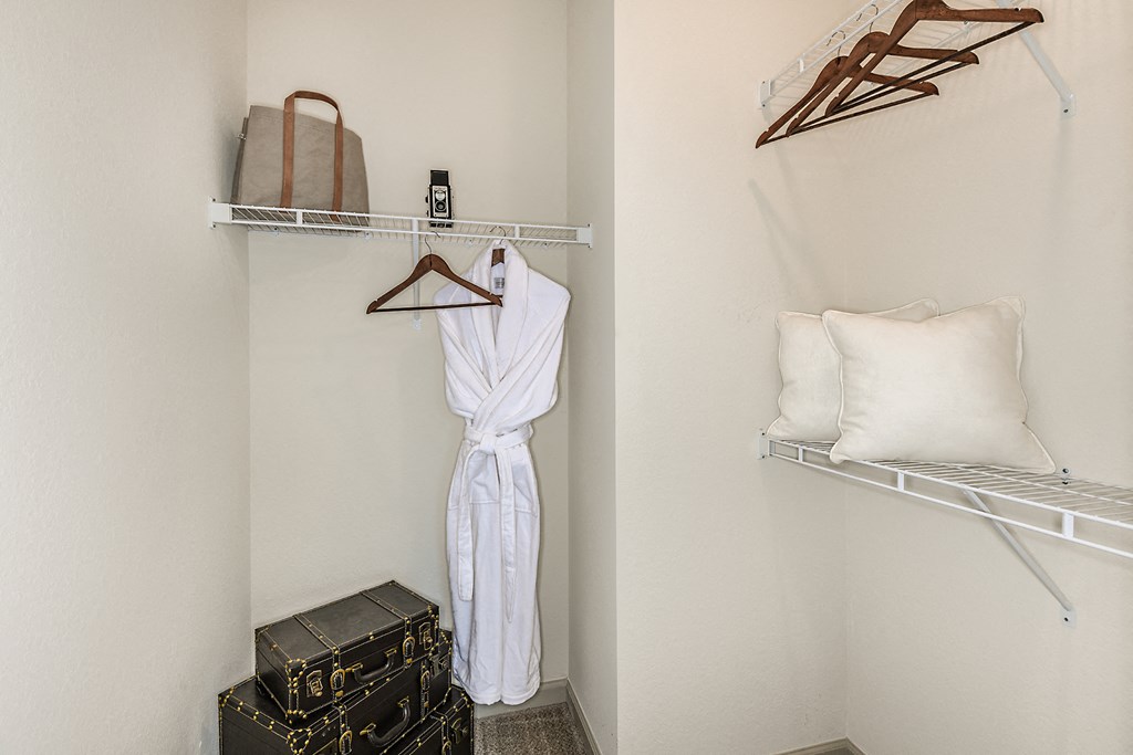 Model Closet 2 at  Dunedin Commons Apartment Homes in Dunedin, Florida, FL