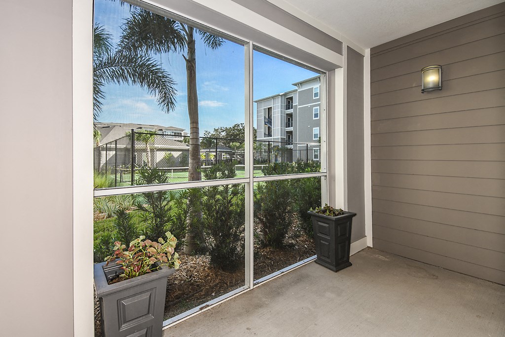 Sunroom Interior View at  Dunedin Commons Apartment Homes in Dunedin, Florida, FL