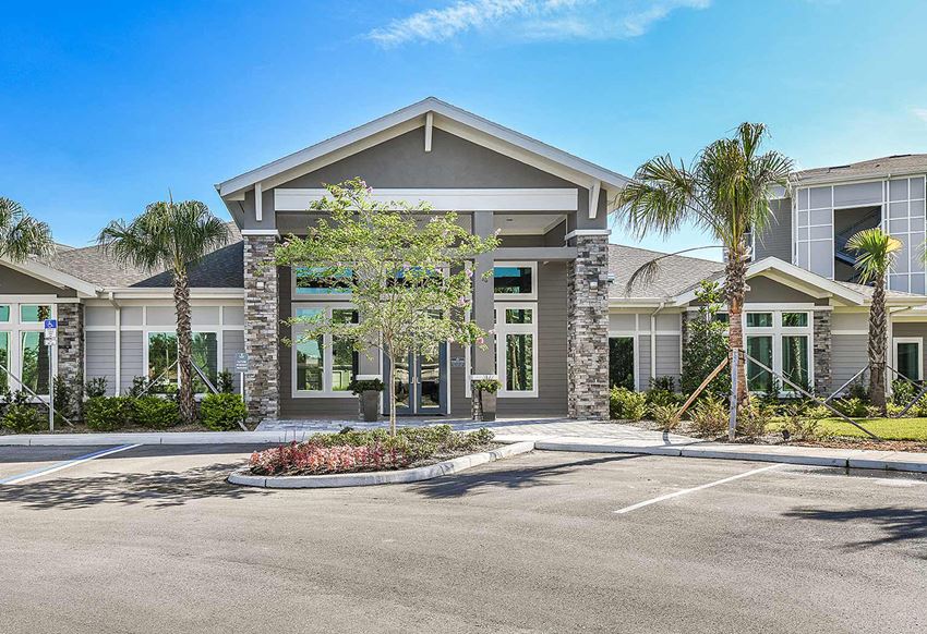 Leasing Office Exterior at Dunedin Commons Apartment Homes in Dunedin, Florida, FL