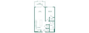 A1 Patio Floor Plan | Epoch on Eagle | Apartments in Denton, TX