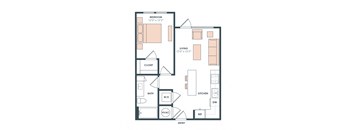 A1 floor plan at Era Apartment in Denton, TX