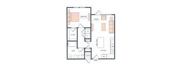 A3 floor plan at Era Apartment in Denton, TX