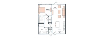A3-1 floor plan at Era Apartment in Denton, TX