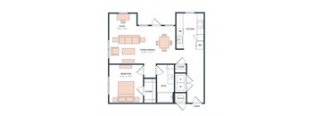 A8 floor plan at Era Apartment in Denton, TX