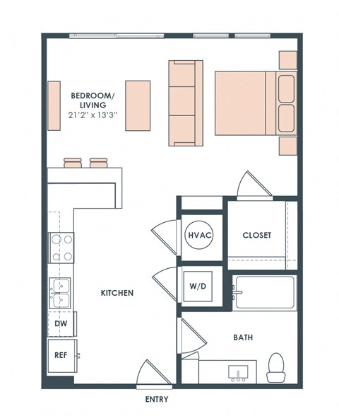 S2 floor plan at Era Apartment in Denton, TX