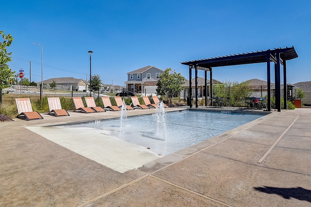 take a dip in the resort style pool! at Beacon at Meridian, San Antonio Texas