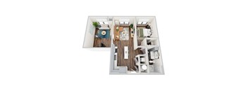 A1-4, 1Bed/1Bath, 903 sq. ft. at the Epoch on Eagle Apartments in Denton, TX