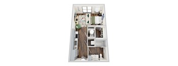 S1-2, Studio/1Bath, 542 sq. ft. at the Epoch on Eagle Apartments in Denton, TX