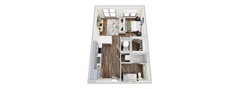 S2-2, Studio/1Bath, 579 sq. ft. at the Epoch on Eagle Apartments in Denton, TX