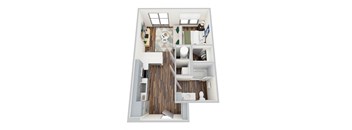 S3, Studio/1Bath, 553 sq. ft. at the Epoch on Eagle Apartments in Denton, TX