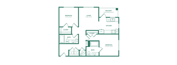 B2 Floor Plan | Epoch on Eagle | Apartments in Denton, TX