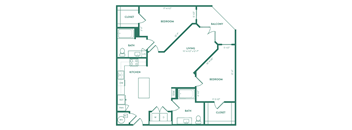 B5 Floor Plan | Epoch on Eagle | Apartments in Denton, TX