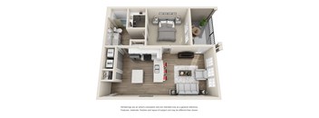 A 3D Floorplan at Evergreen at Southwood in Tallahassee, FL