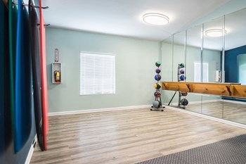 Free Weight Area at Dunwoody Pointe Apartments in Sandy Springs, Georgia, GA 30350 - Photo Gallery 7