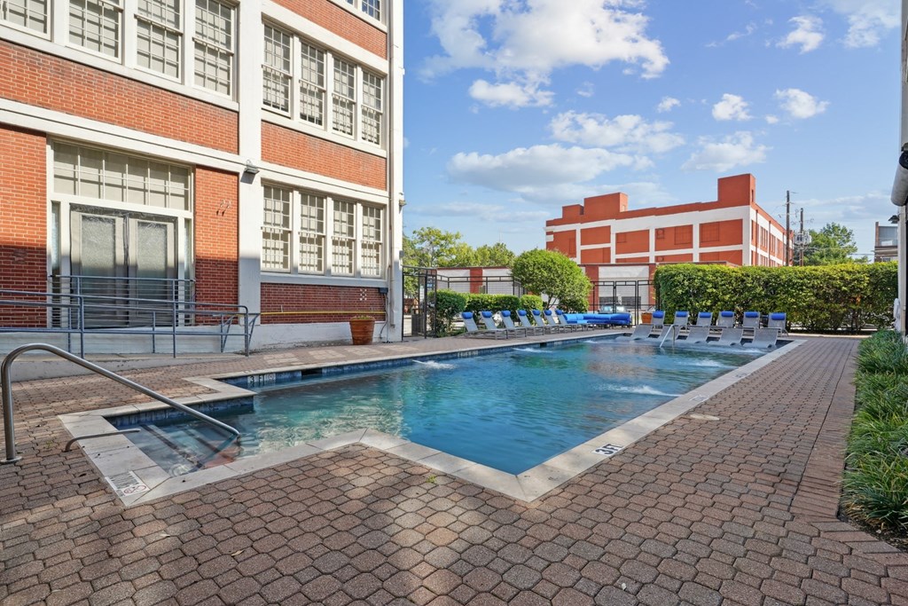 Access to swimming pool at Futura Lofts | Deep Ellum Lofts in Dallas, TX