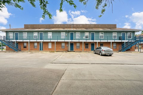 Building exterior at Garden Place Apartments in Waco, TX