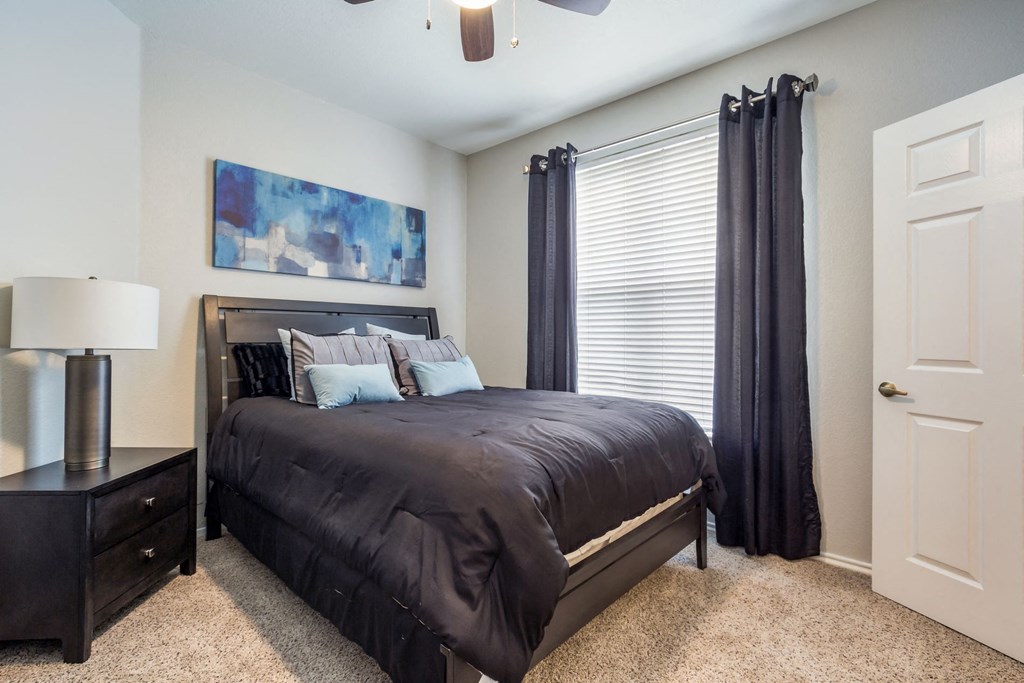Model Unit Bedroom at Greensview Apartments in Aurora, Colorado, CO