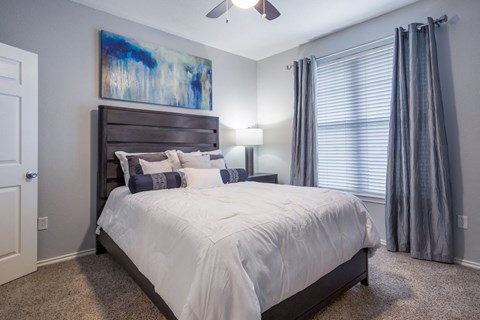 Model Unit Bedroom at Greensview Apartments in Aurora, Colorado, CO