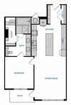 1 bed 1 bath A9 Floorplan 1 bed 1 bath A9 Floorplan,at The Hamilton, Texas