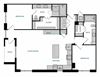 2 bed 2 bath B5 Floorplan 2 bed 2 bath B5 Floorplan,at The Hamilton, Dallas