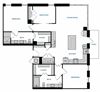 2 bed 2 bath B8 Floorplan 2 bed 2 bath B8 Floorplan,at The Hamilton, Dallas, TX 75226