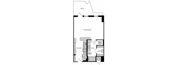 Studio S3 Floorplan,at The Hamilton, Dallas, 75226