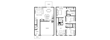 Verbena - 3 Bedroom 2.5 Bath 1,826 Sq. Ft. Floor Plan at Beacon at Hymeadow, Maxwell