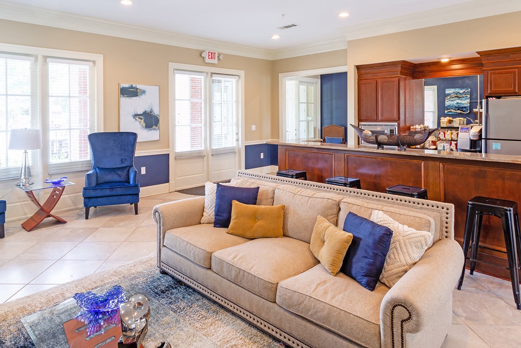 Clubhouse Interior at Island Park Apartments in Shreveport, Louisiana, LA