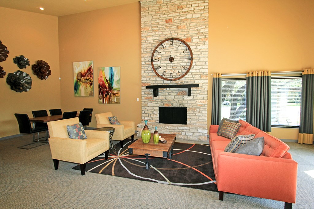 spacious leasing office at Westdale Parke in Austin, TX