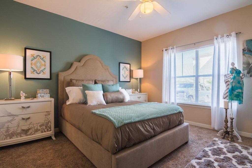 Model Bedroom at Island Park Apartments in Shreveport, Louisiana, LA