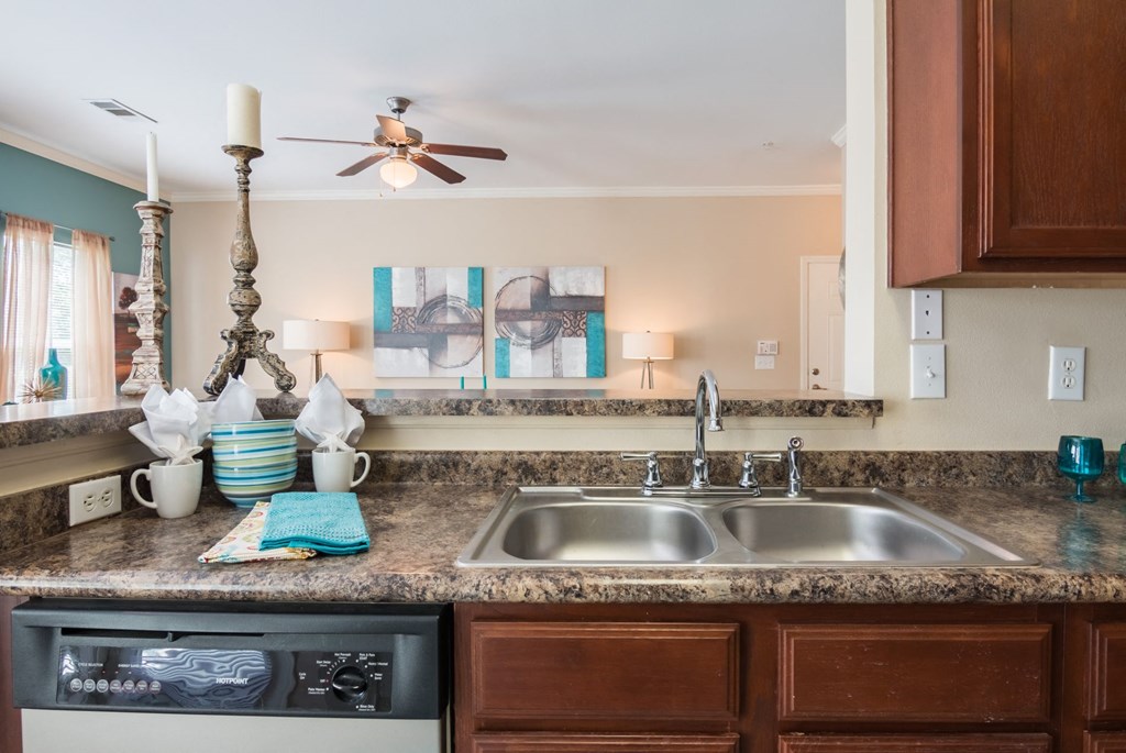 Model Kitchen at Island Park Apartments in Shreveport, Louisiana, LA