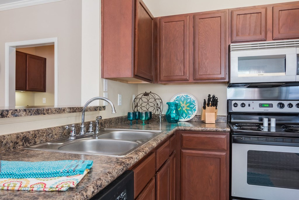 Model Kitchen at Island Park Apartments in Shreveport, Louisiana, LA