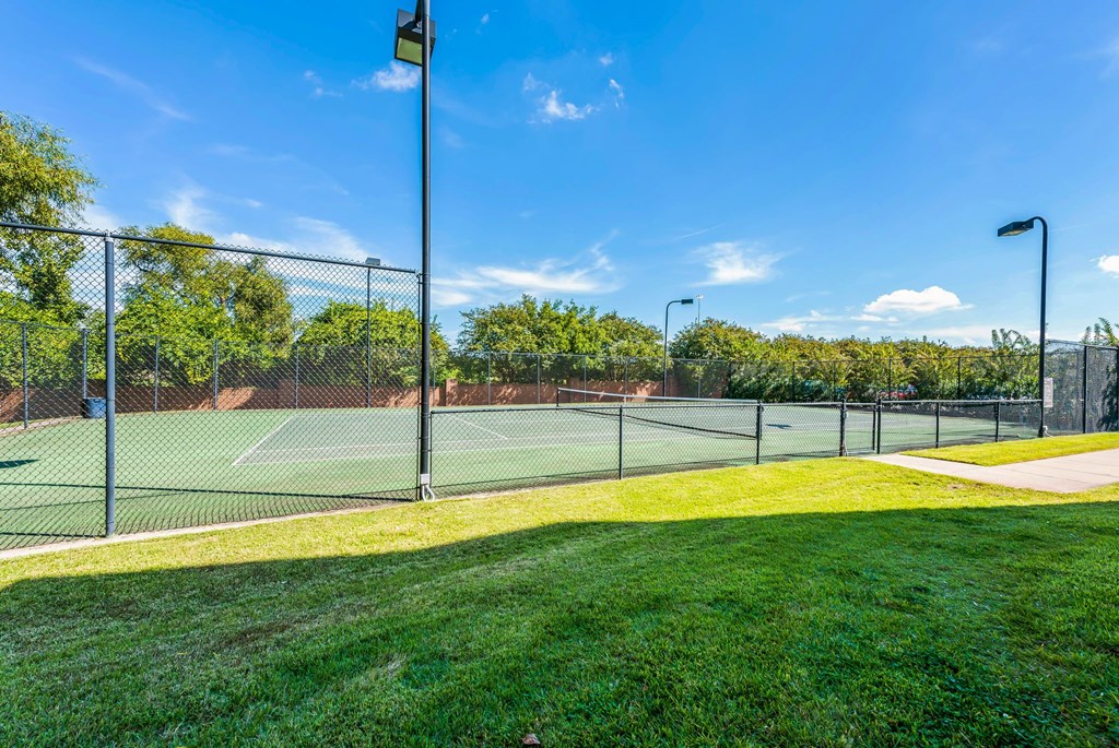 Tennis Courts View at Island Park Apartments in Shreveport, Louisiana, LA