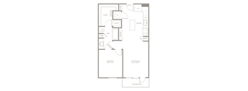 A2 floor plan of Knox Heights in Dallas, TX